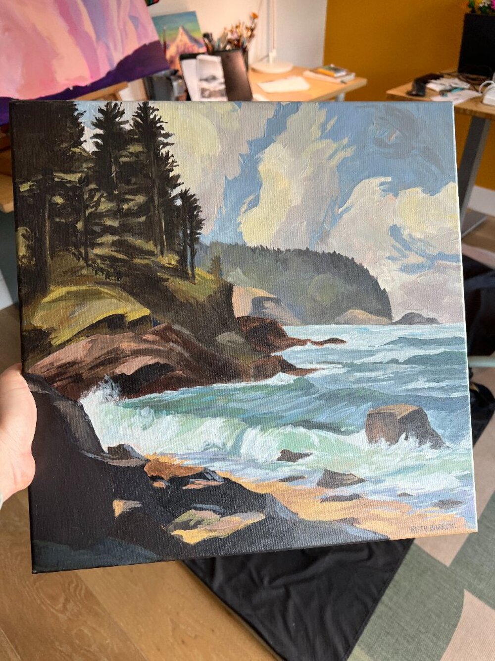 Pacific North West Original Painting on Canvas